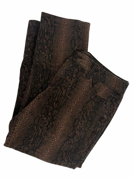 Liverpool Denim - Liverpool Jeans Company Snake Print Straight Leg Jeans Women's Size 10 Mid Rise